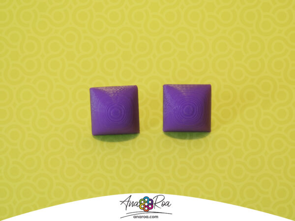 ARETE MODELO CUADRADO GLOBO MORADO