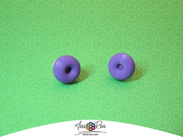 ARETE MODELO MINI DONUT MORADO